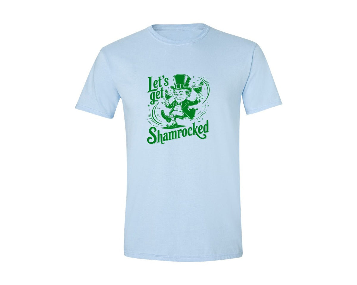 brand:Generic|color:Light Blue|Lets Get Shamrocked Design 7 Graphic T-Shirt