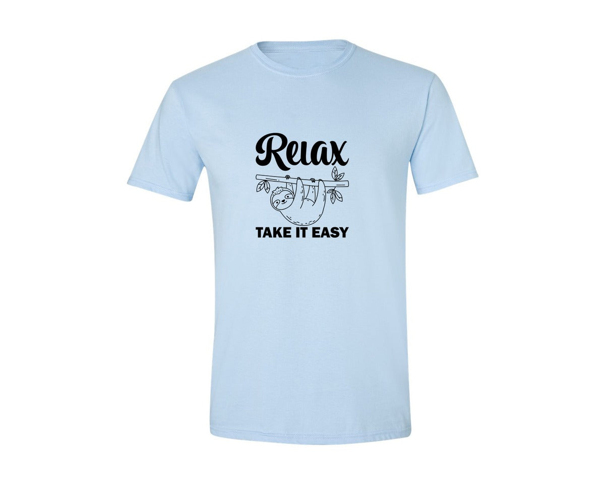 brand:Generic|color:Light Blue|Relax Take It Easy T Shirt Graphic T-Shirt