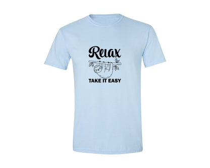 brand:Generic|color:Light Blue|Relax Take It Easy T Shirt Graphic T-Shirt