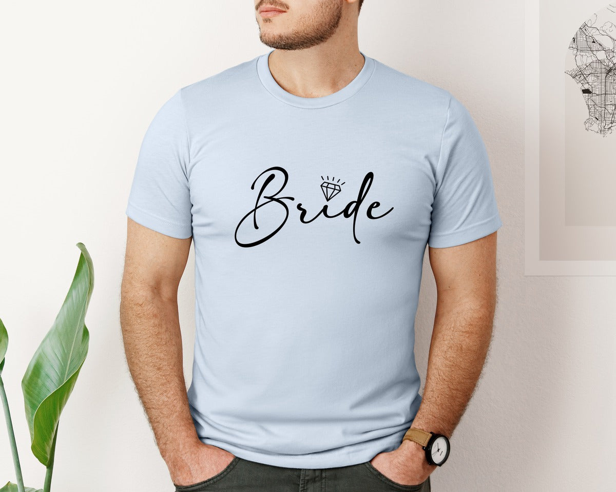 brand:Bella Canvas|color:Light Blue|Bride Wedding Bridal Party 2 Graphic T-Shirt