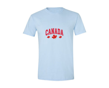 brand:Generic|color:Light Blue|Canada Maple Leaf Canada Graphic T-Shirt