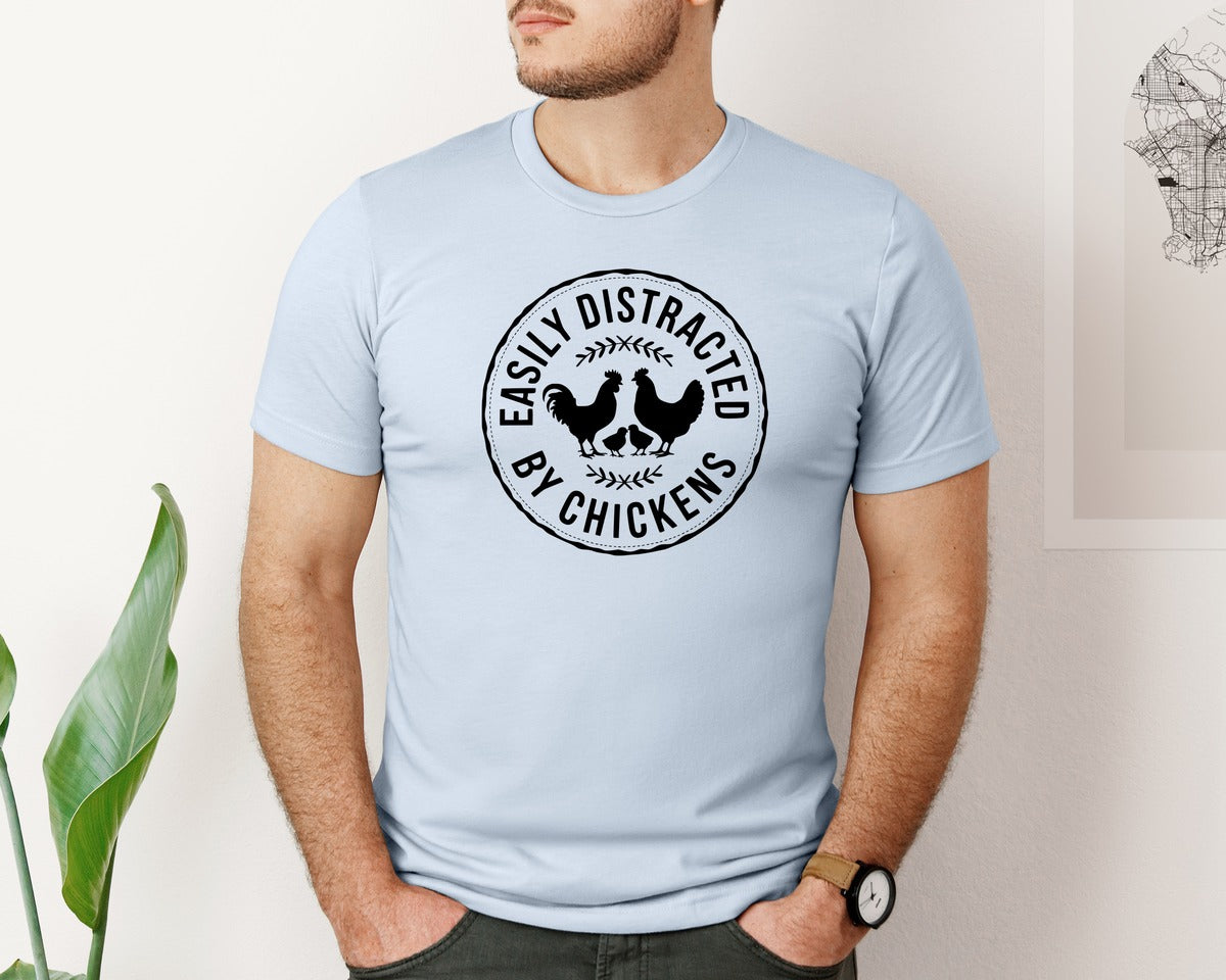 brand:Bella Canvas|color:Light Blue|Dont Ruffle My Feathers T Shirt Design 2 Graphic T-Shirt