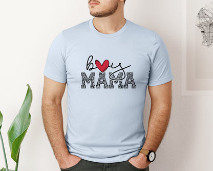 brand:Bella Canvas|color:Light Blue|Boy Mama Mama Boy 2 Graphic T-Shirt