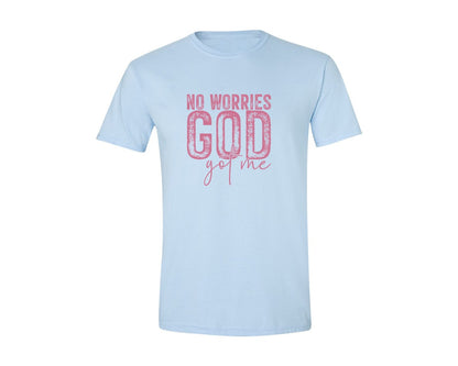 brand:Generic|color:Light Blue|Unafraidgod Got Me Christian Q Graphic T-Shirt