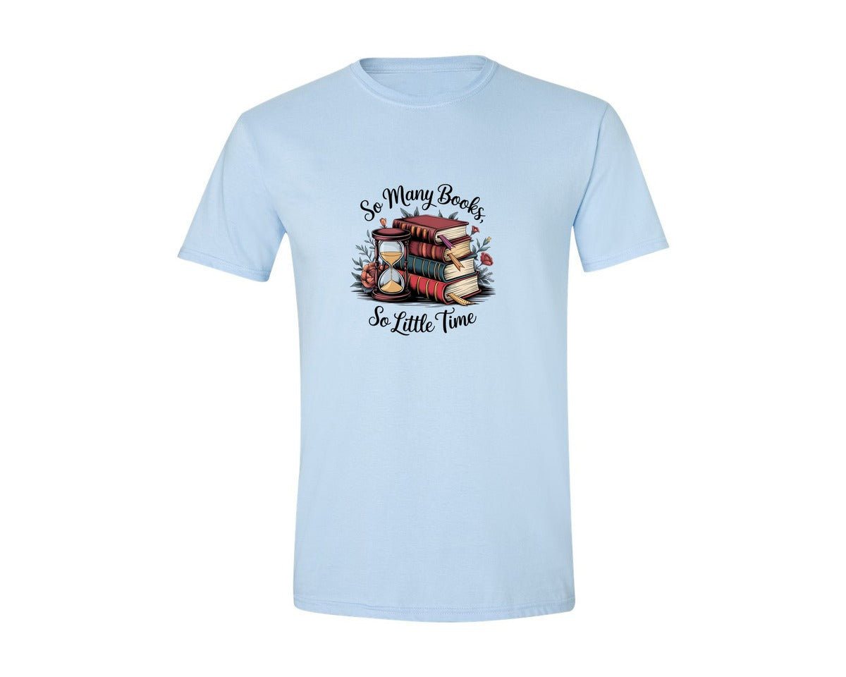 brand:Generic|color:Light Blue|Reading Book 8 Graphic T-Shirt