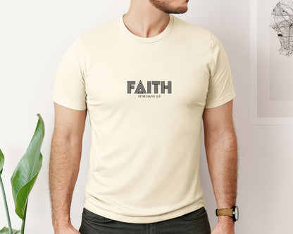 brand:Bella Canvas|color:Light Cream / Natural|Christian Jesus Religious Faith Graphic T-Shirt