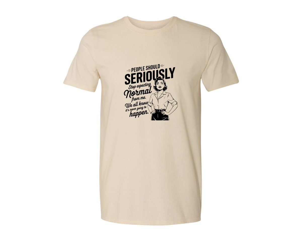brand:Generic|color:Light Cream / Natural|Vintage Funny Trendy Woman Shirt Design Graphic T-Shirt