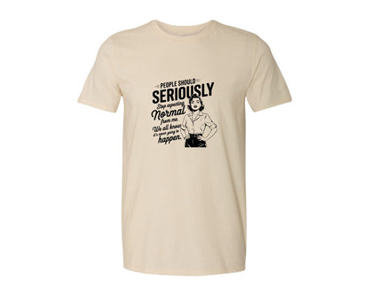 brand:Generic|color:Light Cream / Natural|Vintage Funny Trendy Woman Shirt Design Graphic T-Shirt
