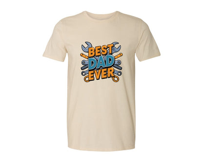 brand:Generic|color:Light Cream / Natural|Mechanic Dad 3 Graphic T-Shirt