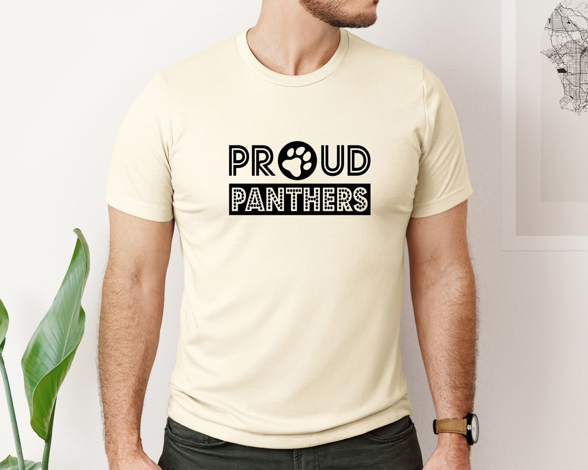 brand:Bella Canvas|color:Light Cream / Natural|Panthers 4 In 1 Pack Graphic T-Shirt