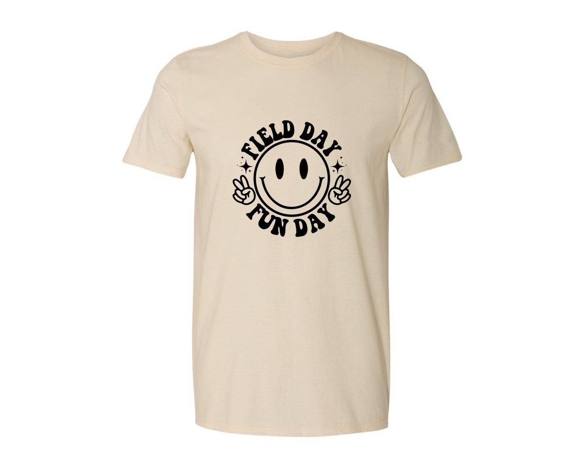 brand:Generic|color:Light Cream / Natural|Field Day Fun Day Field Day Graphic T-Shirt