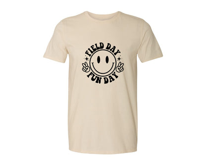 brand:Generic|color:Light Cream / Natural|Field Day Fun Day Field Day Graphic T-Shirt