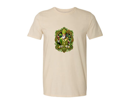 brand:Generic|color:Light Cream / Natural|St Patricks Day Saint Patrick Graphic T-Shirt