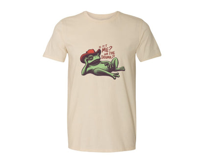 brand:Generic|color:Light Cream / Natural|Drama Frog Funny Cowboy Aesthetic Graphic T-Shirt