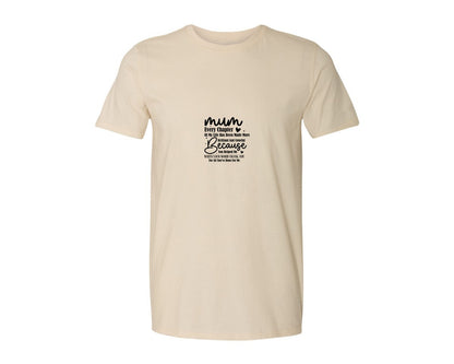 brand:Generic|color:Light Cream / Natural|Mothers Day Design Mum Design 2 Graphic T-Shirt