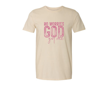 brand:Generic|color:Light Cream / Natural|Unafraidgod Got Me Christian Q Graphic T-Shirt