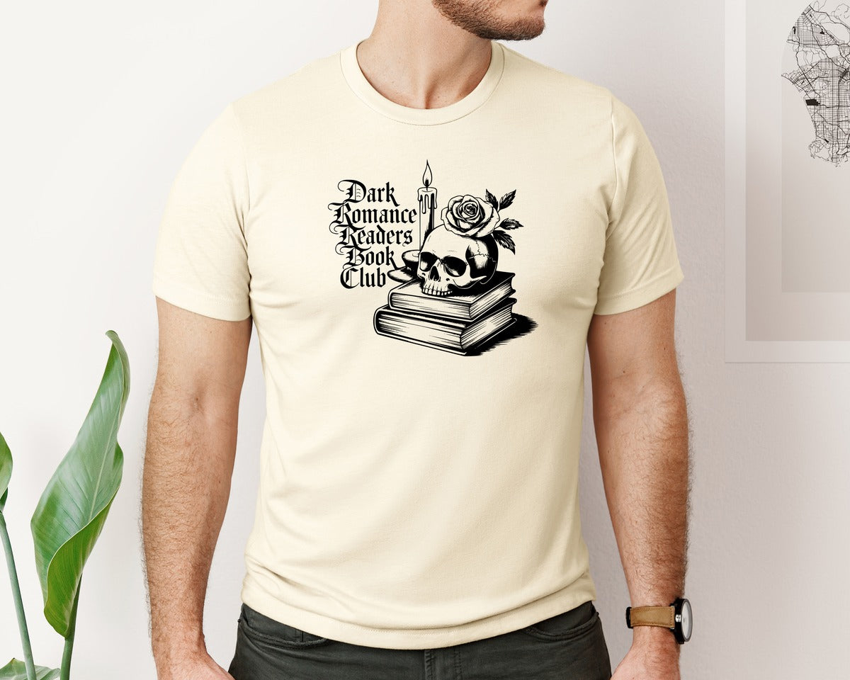 brand:Bella Canvas|color:Light Cream / Natural|Dark Romance Readers Book Club T Shi Graphic T-Shirt