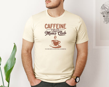 brand:Bella Canvas|color:Light Cream / Natural|Coffee Mom Club Mothers Day Shirt Graphic T-Shirt