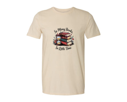 brand:Generic|color:Light Cream / Natural|Reading Book 8 Graphic T-Shirt