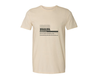 brand:Generic|color:Light Cream / Natural|Mother Mum Funny Definition Graphic T-Shirt