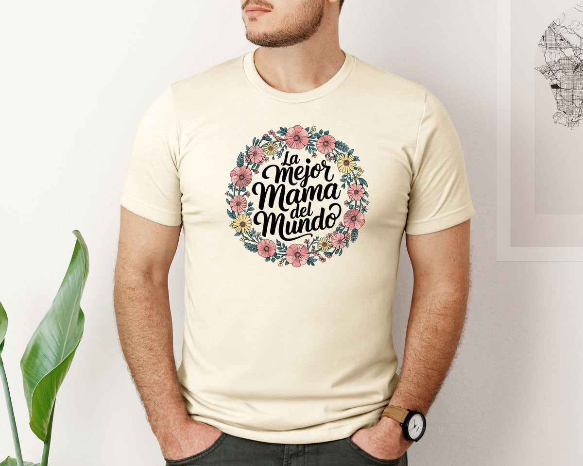 brand:Bella Canvas|color:Light Cream / Natural|Spanish Mothers Day 5 Graphic T-Shirt