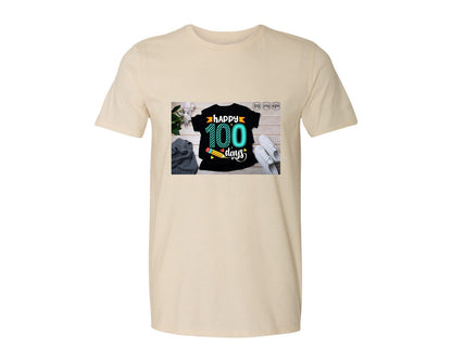 brand:Generic|color:Light Cream / Natural|100 Days Of School Shirt 10 Graphic T-Shirt