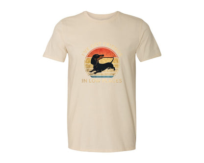 brand:Generic|color:Light Cream / Natural|Dachshund Ive Got Friends In Low Places 2 Graphic T-Shirt