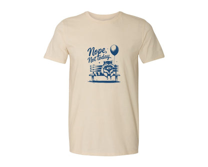 brand:Generic|color:Light Cream / Natural|Nope Not Today Design 47 Graphic T-Shirt