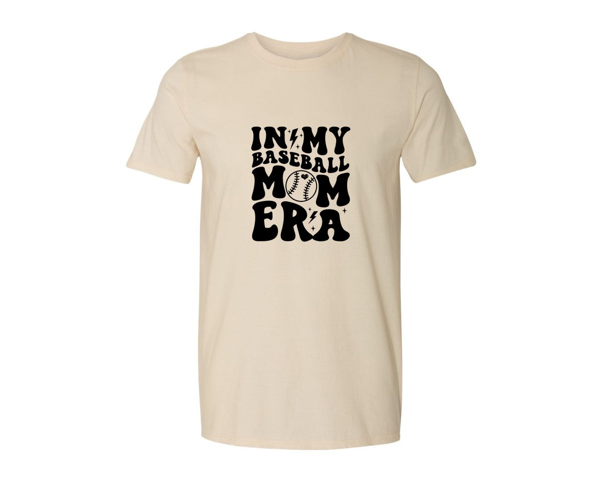 brand:Generic|color:Light Cream / Natural|Retro Sports Mom In My Mom Era Graphic T-Shirt
