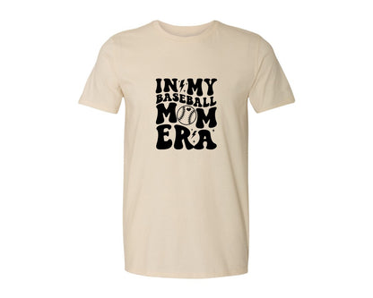 brand:Generic|color:Light Cream / Natural|Retro Sports Mom In My Mom Era Graphic T-Shirt