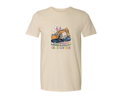 brand:Generic|color:Light Cream / Natural|Eggs Cavator Easter Excavator 3 Graphic T-Shirt
