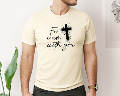 brand:Bella Canvas|color:Light Cream / Natural|Fear Not Christianity Bible Graphic T-Shirt