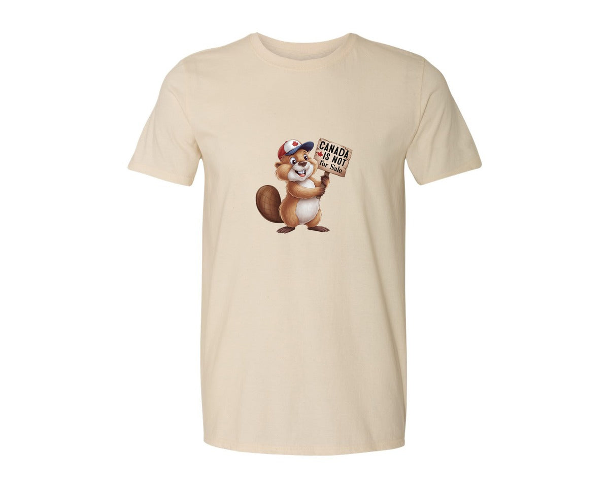 brand:Generic|color:Light Cream / Natural|Canada Is Not For Sale Maple Leaf 2 Graphic T-Shirt