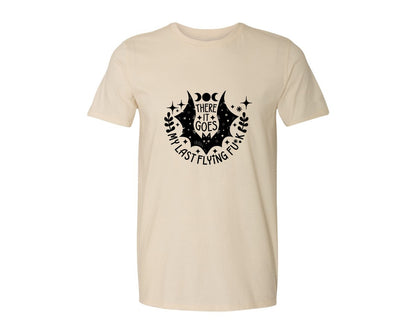 brand:Generic|color:Light Cream / Natural|There It Goes My Last Flying Fck 2 Graphic T-Shirt