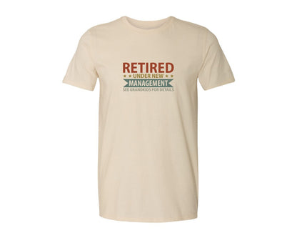 brand:Generic|color:Light Cream / Natural|Mens Fathers Day Retired Grandpa Shirts Graphic T-Shirt