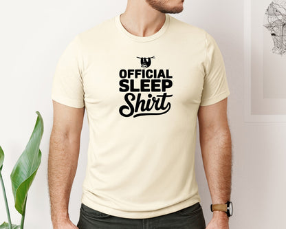 brand:Bella Canvas|color:Light Cream / Natural|Official Sleep Shirt T Shirt Graphic T-Shirt