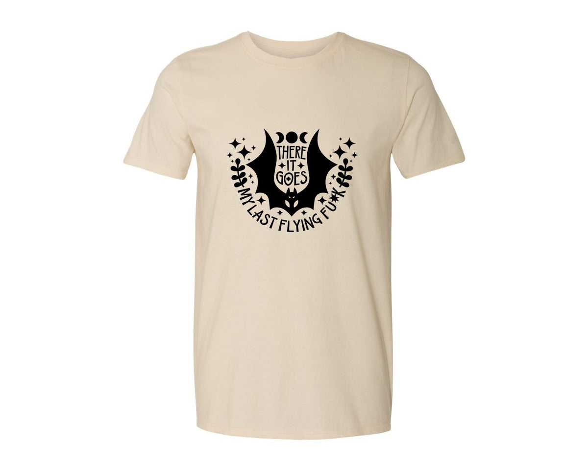 brand:Generic|color:Light Cream / Natural|There It Goes My Last Flying Fck 3 Graphic T-Shirt