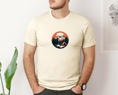 brand:Bella Canvas|color:Light Cream / Natural|Camping T Shirt Vector Design 6 Graphic T-Shirt