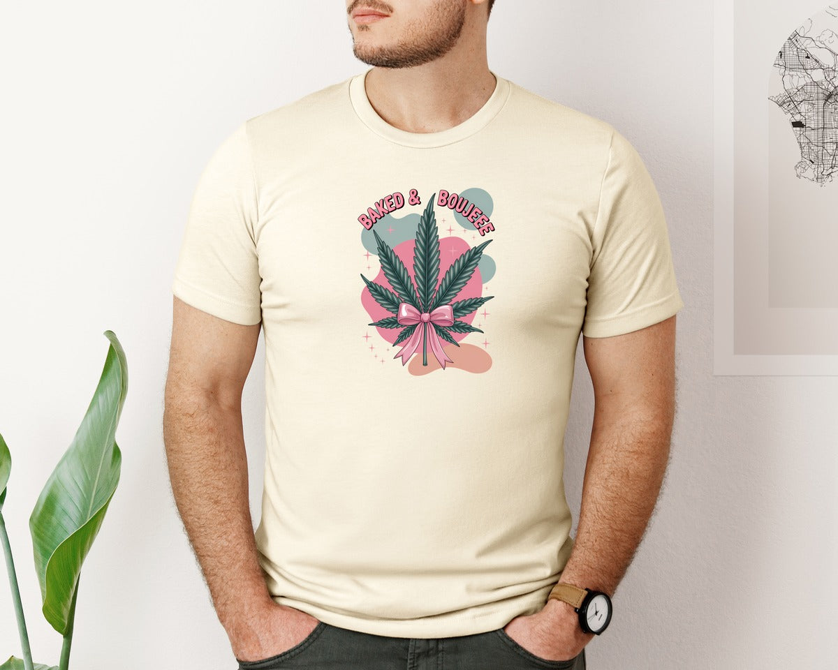 brand:Bella Canvas|color:Light Cream / Natural|Baked Boujee Funny 3 Graphic T-Shirt