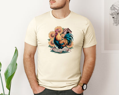brand:Bella Canvas|color:Light Cream / Natural|Just A Girl Who Loves Chickens 10 Graphic T-Shirt