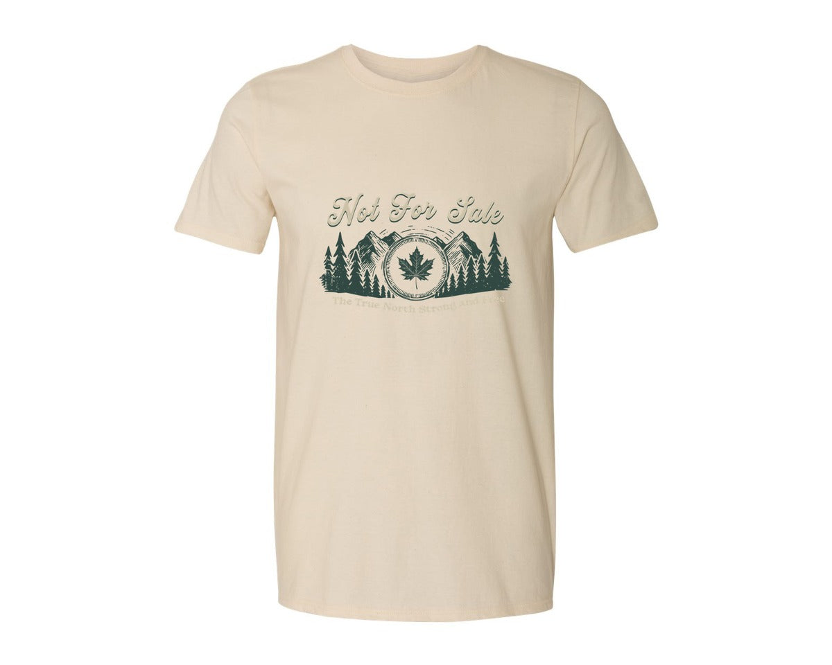 brand:Generic|color:Light Cream / Natural|Canada Is Not For Sale T Shirt Design 11 Graphic T-Shirt