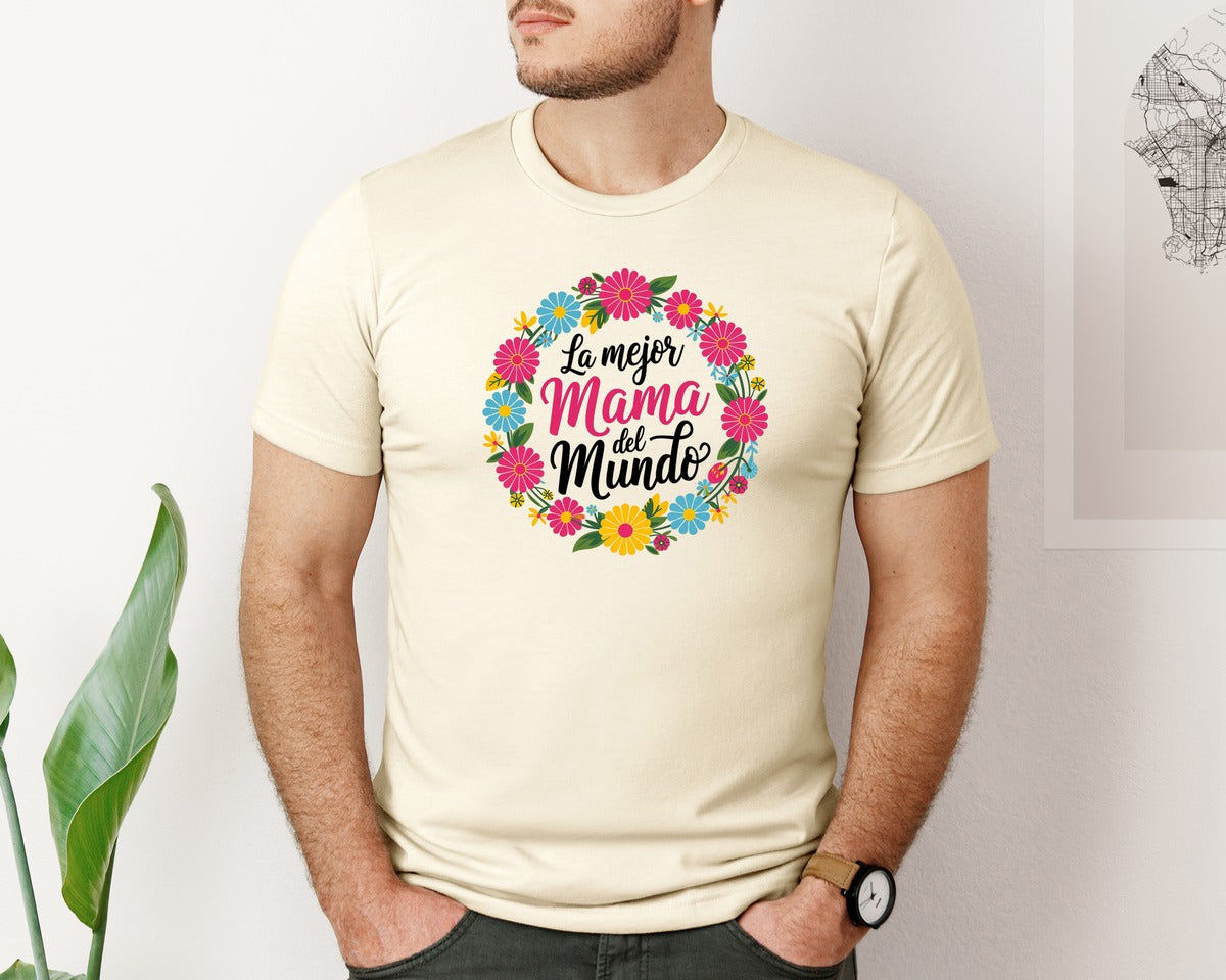 brand:Bella Canvas|color:Light Cream / Natural|Spanish Mothers Day 6 Graphic T-Shirt