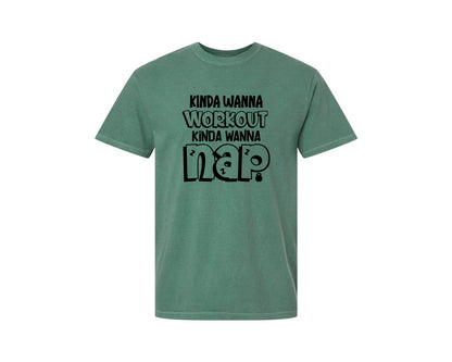 brand:Comfort Colors|color:Light Green|Workout Gym Tank Exercise Graphic T-Shirt