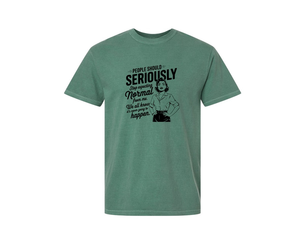 brand:Comfort Colors|color:Light Green|Vintage Funny Trendy Woman Shirt Design Graphic T-Shirt