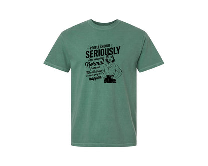 brand:Comfort Colors|color:Light Green|Vintage Funny Trendy Woman Shirt Design Graphic T-Shirt