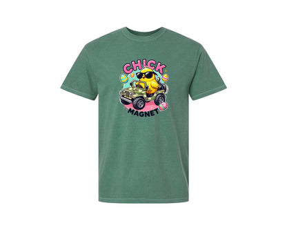 brand:Comfort Colors|color:Light Green|Chick Magnet Easter Chick Cool Graphic T-Shirt