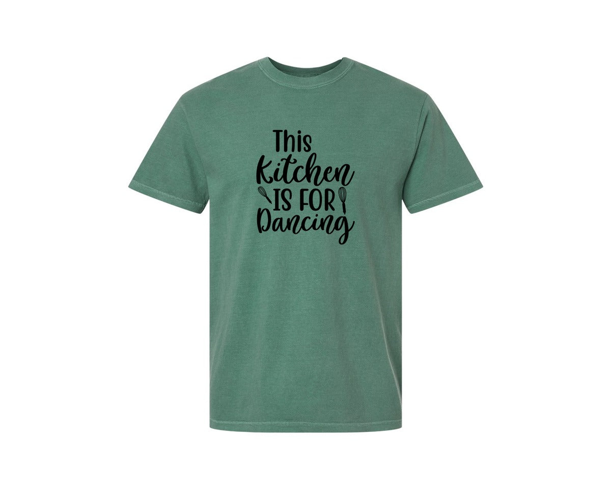 brand:Comfort Colors|color:Light Green|Home Cooking Funny Kitchen T Shirt Graphic T-Shirt