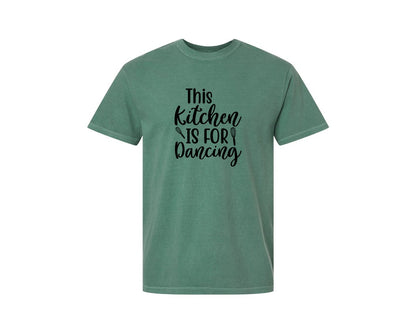 brand:Comfort Colors|color:Light Green|Home Cooking Funny Kitchen T Shirt Graphic T-Shirt