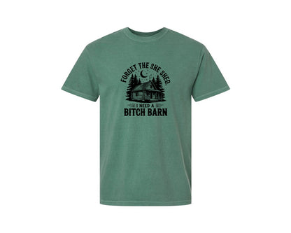 brand:Comfort Colors|color:Light Green|Farm Home Svgforget The She Shed Tshirt Graphic T-Shirt