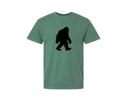brand:Comfort Colors|color:Light Green|Bigfoot Sasquatch Figure Design Graphic T-Shirt